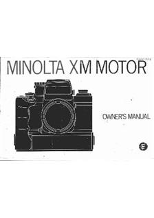 Minolta XM-Motor manual. Camera Instructions.